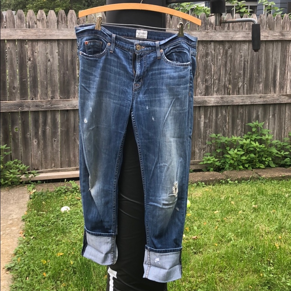Hudson Crop Muse Skinny w 5” Cuff, Size 29